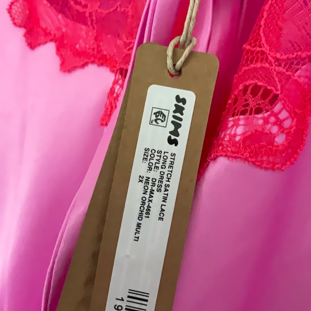 Skims stretch satin lace long dress & sports skims zipper swim skirt - Picture 7 of 12